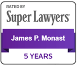 Logo Recognizing Monast Law Office's affiliation with Super Lawyers